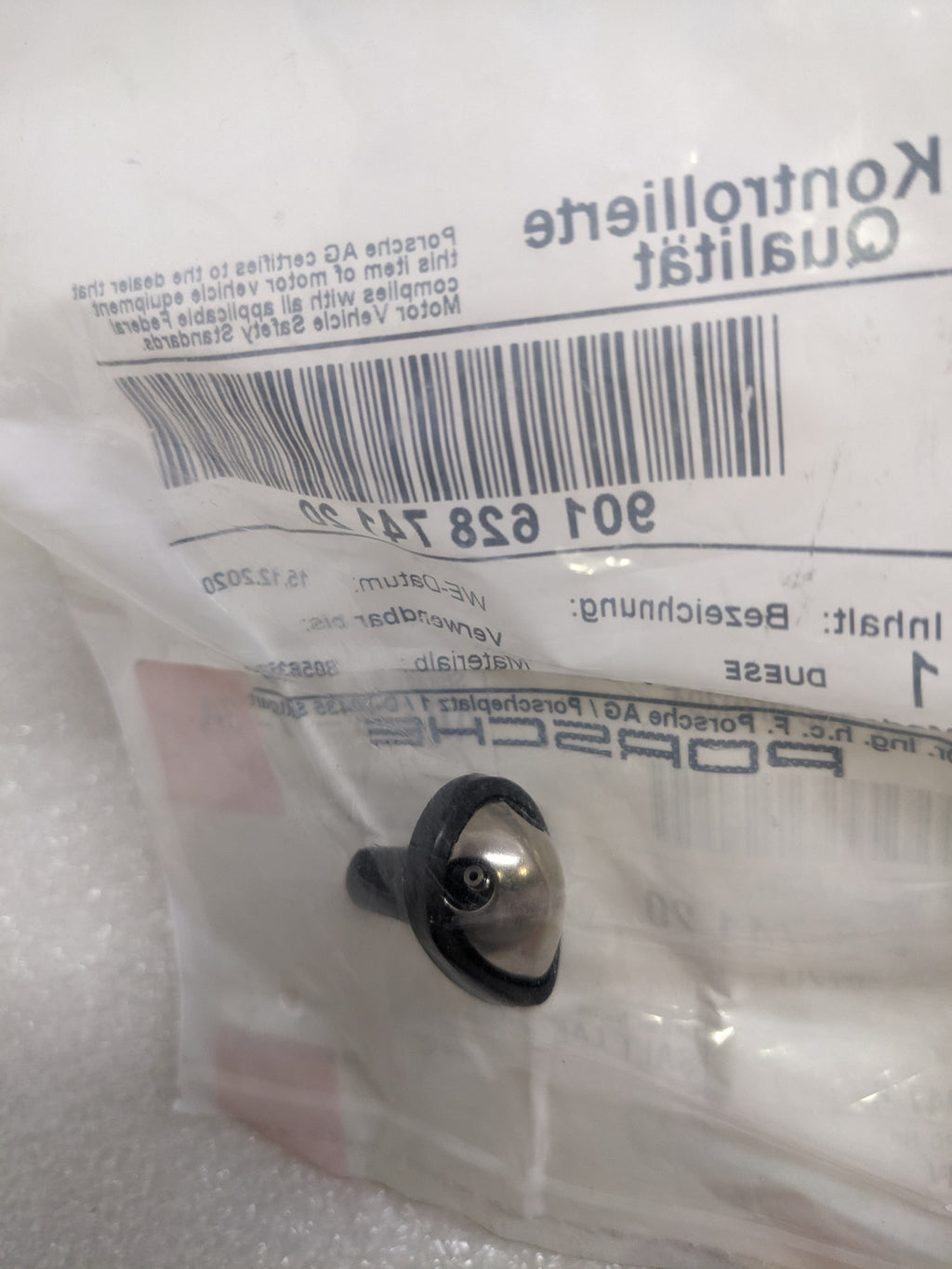 PORSCHE 90162874120 WASHER NOZZLE FOR 1965-1973 911 NEW R23T2