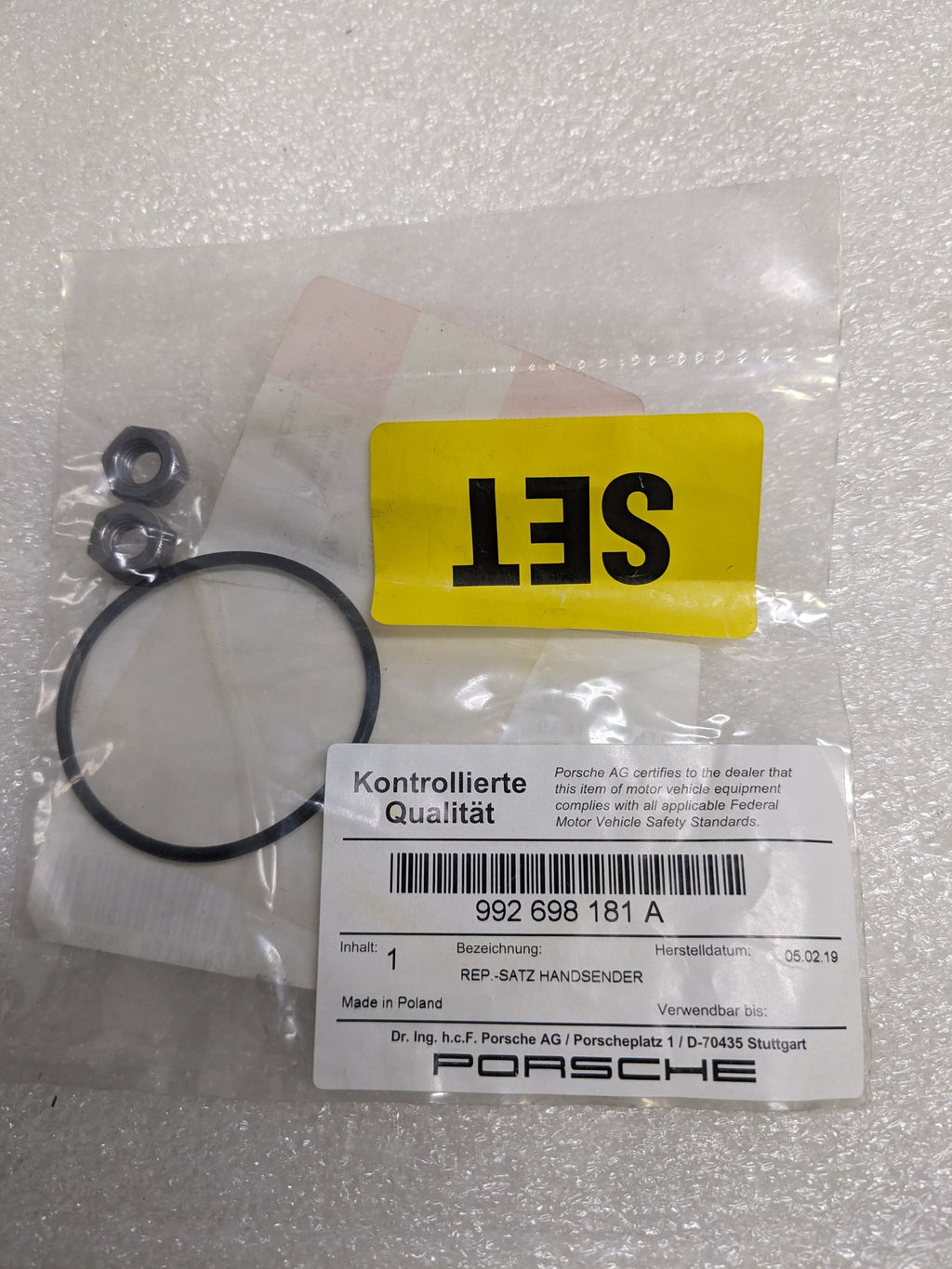 PORSCHE 992698181A MASTER CYLINDER REPAIR KIT BRAKE FOR 2020-2024 911 NEW R23T2