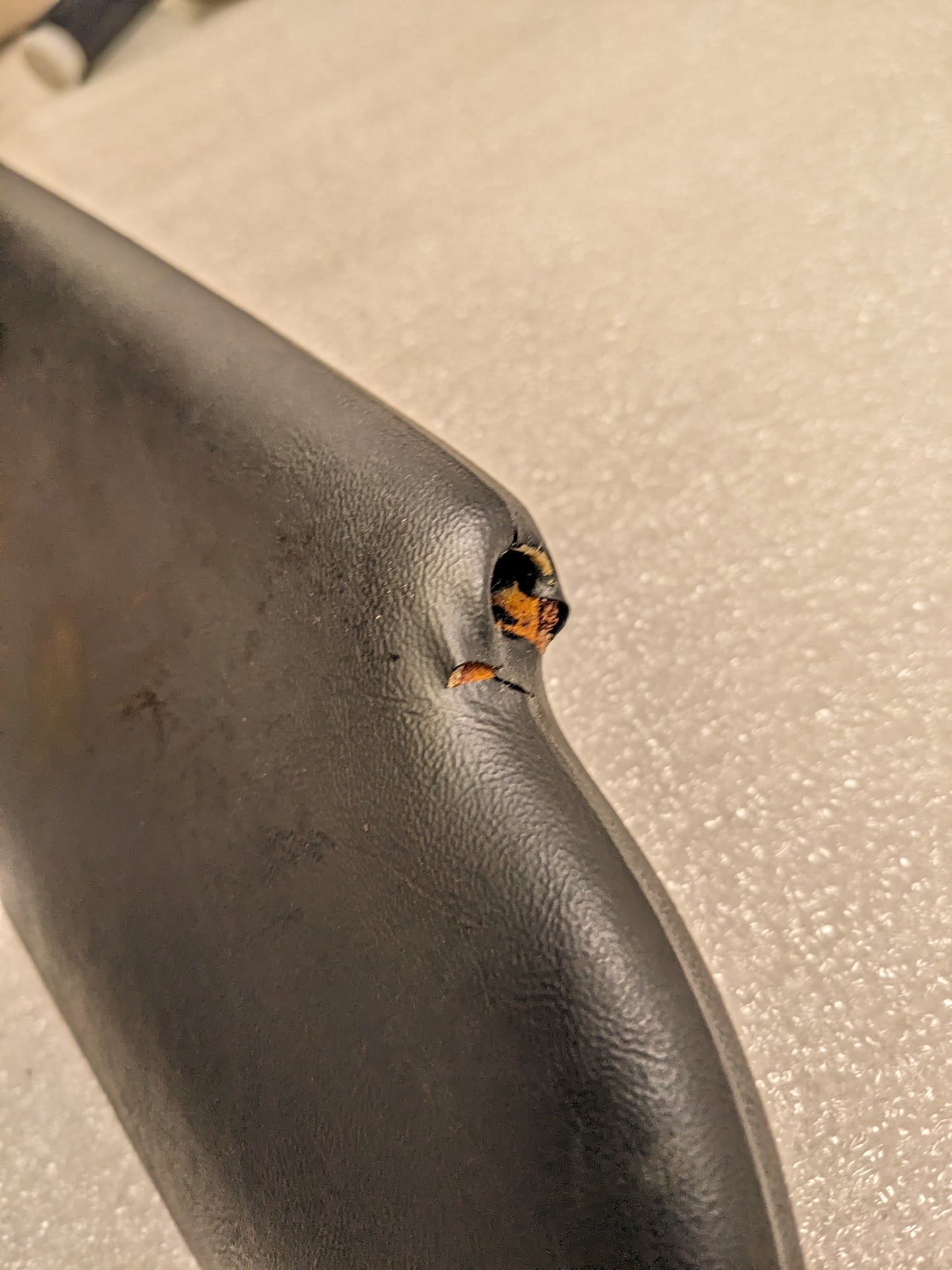 PORSCHE 94173103111 SUN VISOR BLACK FOR 1992 968 LEFT USED R24T5