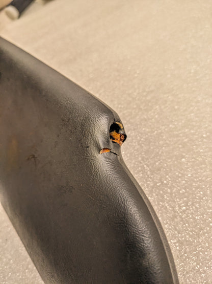 PORSCHE 94173103111 SUN VISOR BLACK FOR 1992 968 LEFT USED R24T5