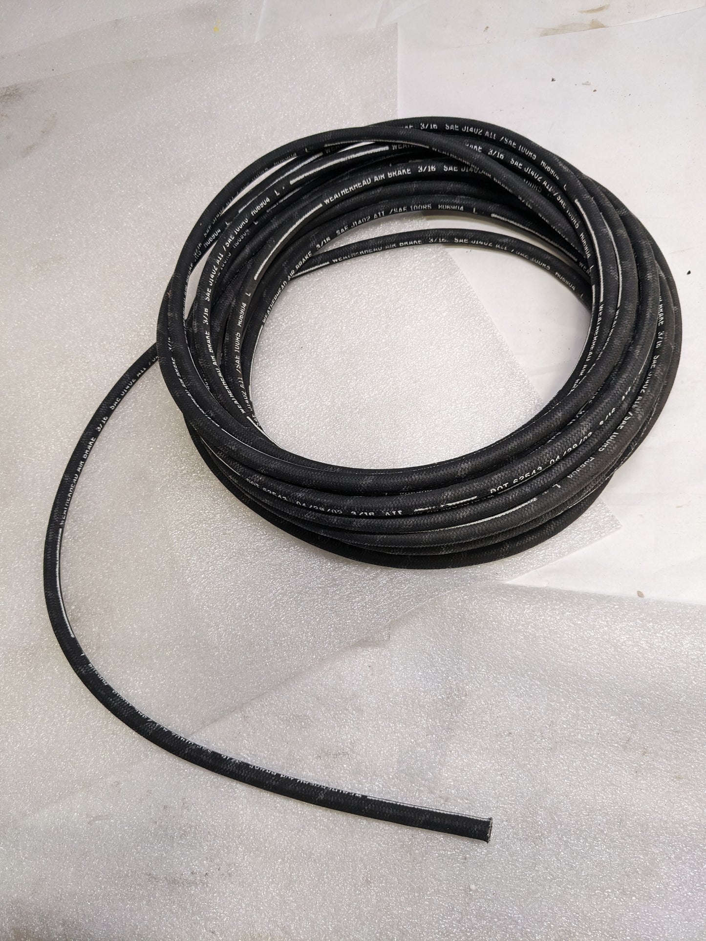 WEATHERHEAD H06904 TRUCK HYDRAULIC HOSE 50FT LENGTH 3/16 NEW R14