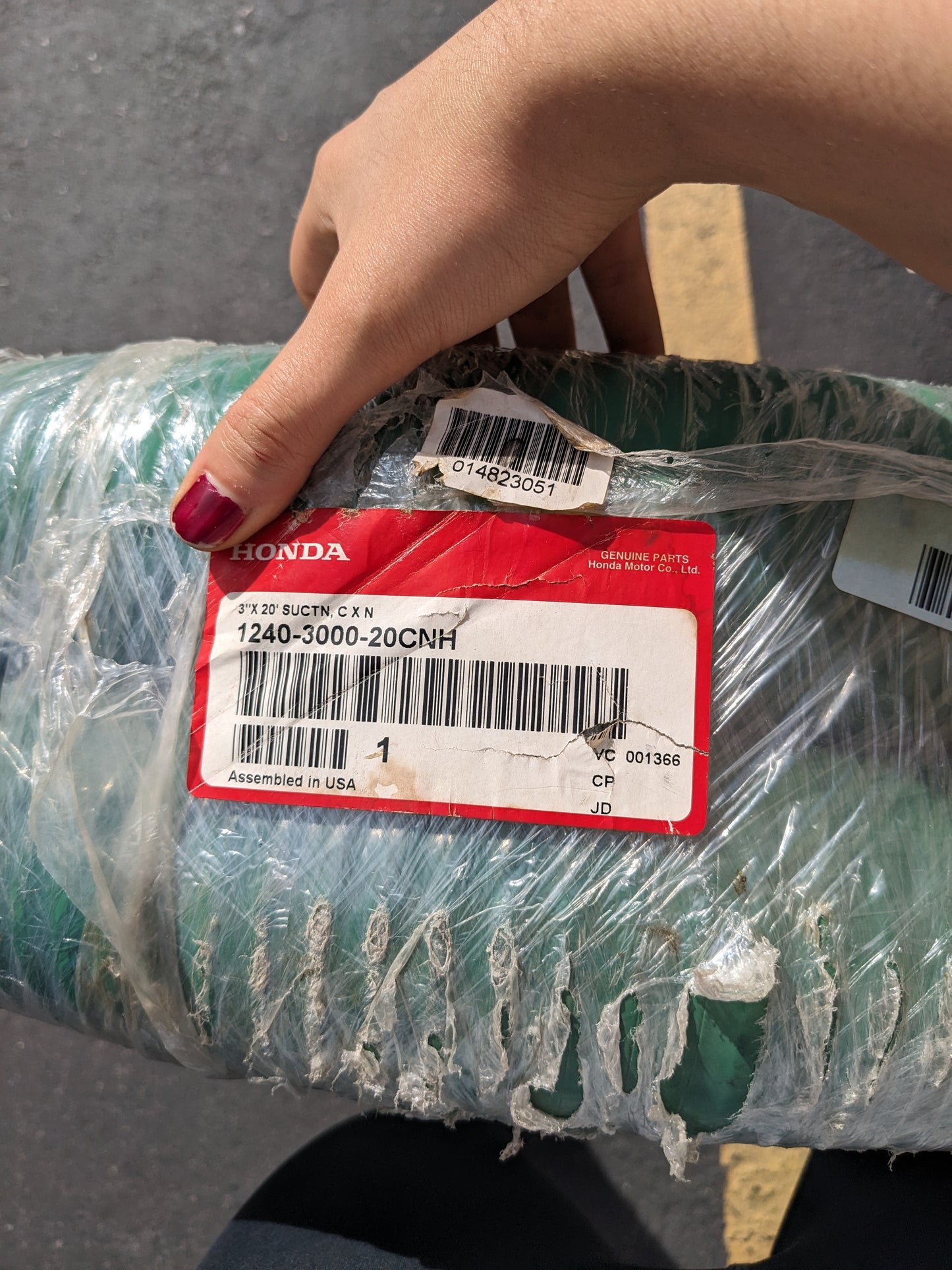 HONDA 1240-3000-20CNH 3" X 20' SUCTN C X N NEW B2