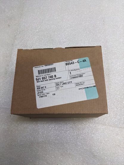 PORSCHE 9J1857740B BELT LATCH WITH WARNING CONTACT FOR 2021 TAYCAN TURBO NEW R23T7
