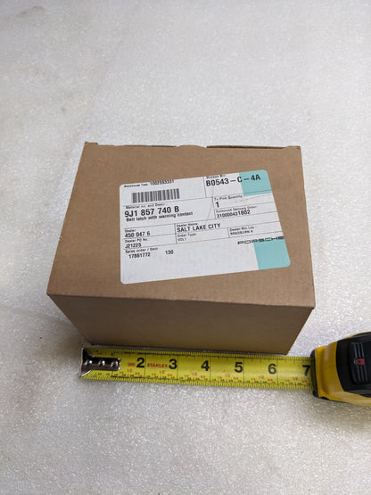 PORSCHE 9J1857740B BELT LATCH WITH WARNING CONTACT FOR 2021 TAYCAN TURBO NEW R23T7