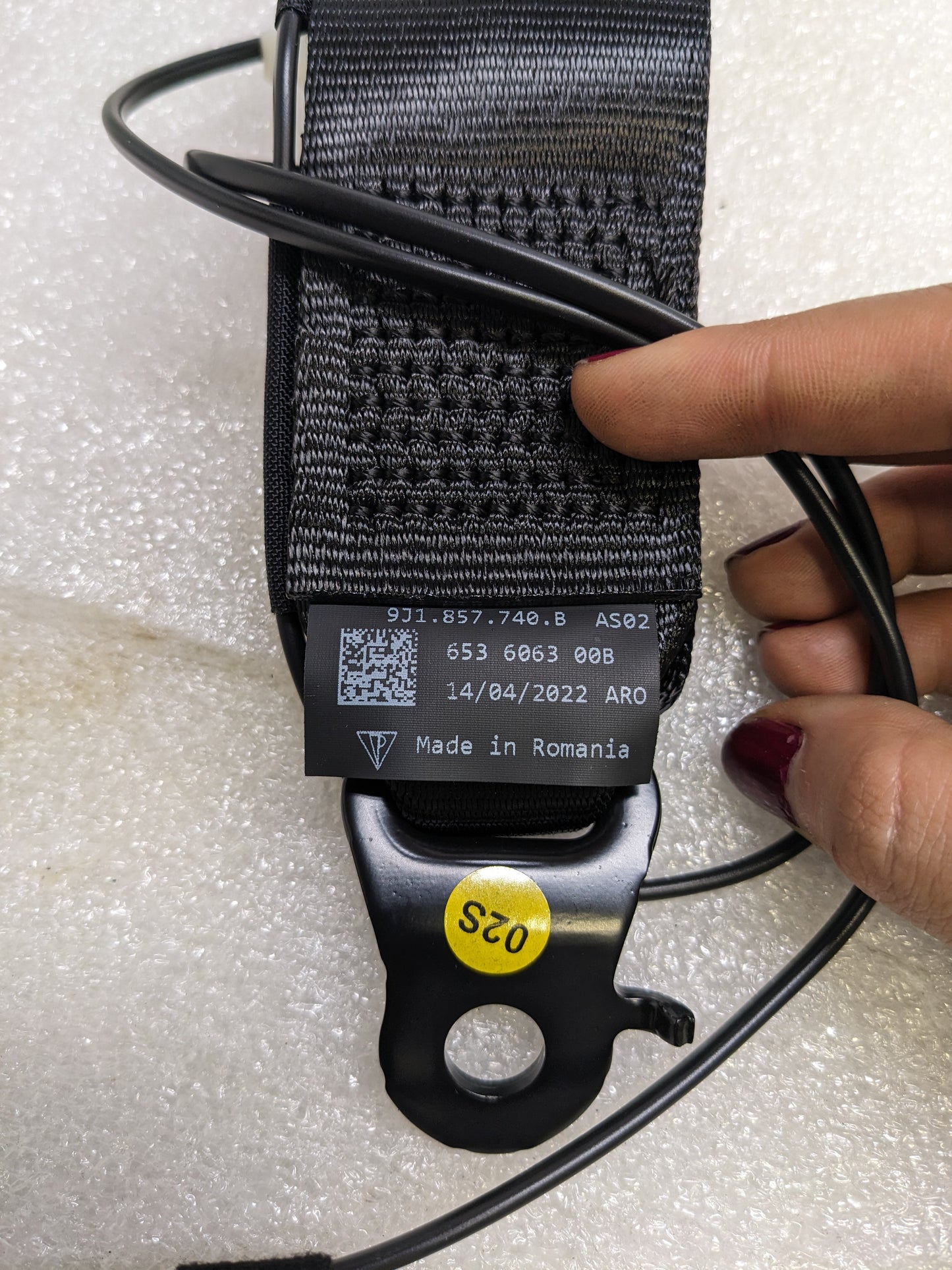 PORSCHE 9J1857740B BELT LATCH WITH WARNING CONTACT FOR 2021 TAYCAN TURBO NEW R23T7