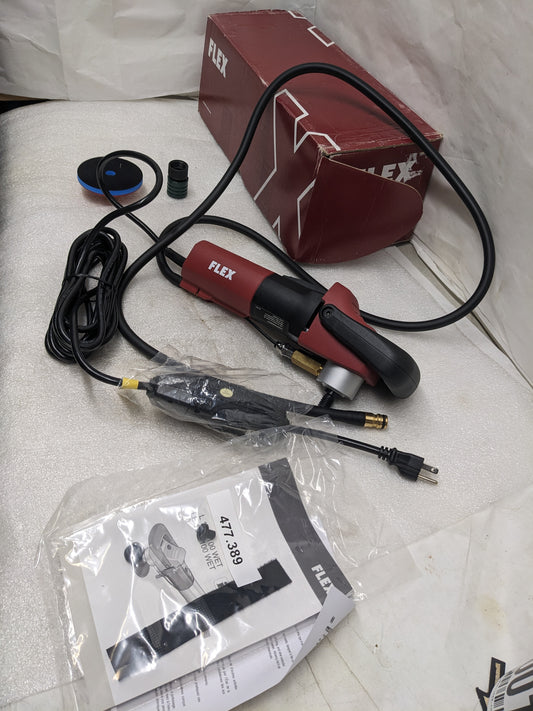 FLEX LE123100WET WET-STONE POLISHER 5" W/ CENTRAL WATER FEED 120/CSA NEW R31