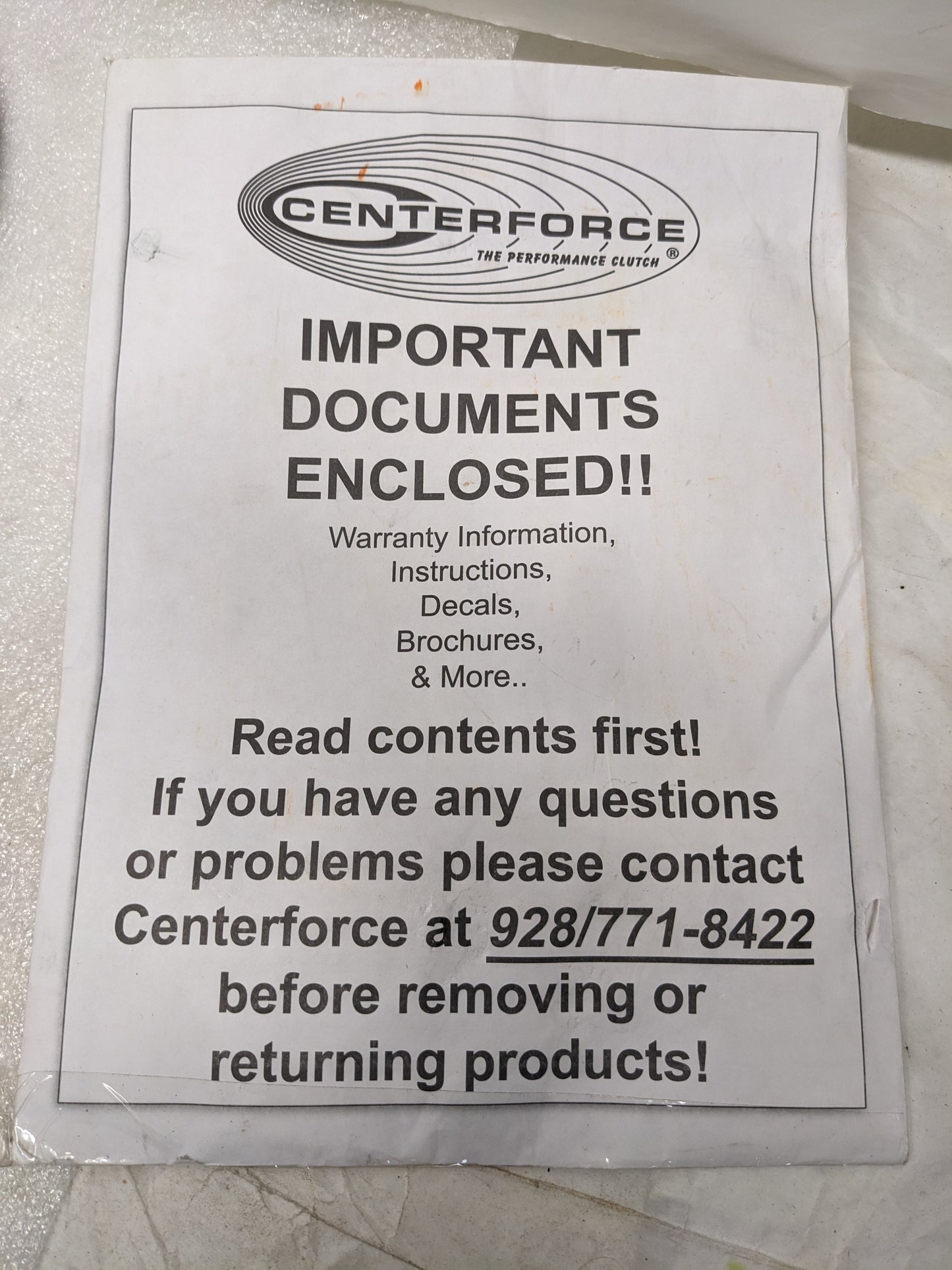 CENTERFORCE CF005059 I PREMIUM CLUTCH PRESSURE PLATE/DISC SET 7.5" 18-SPLINE NEW R6