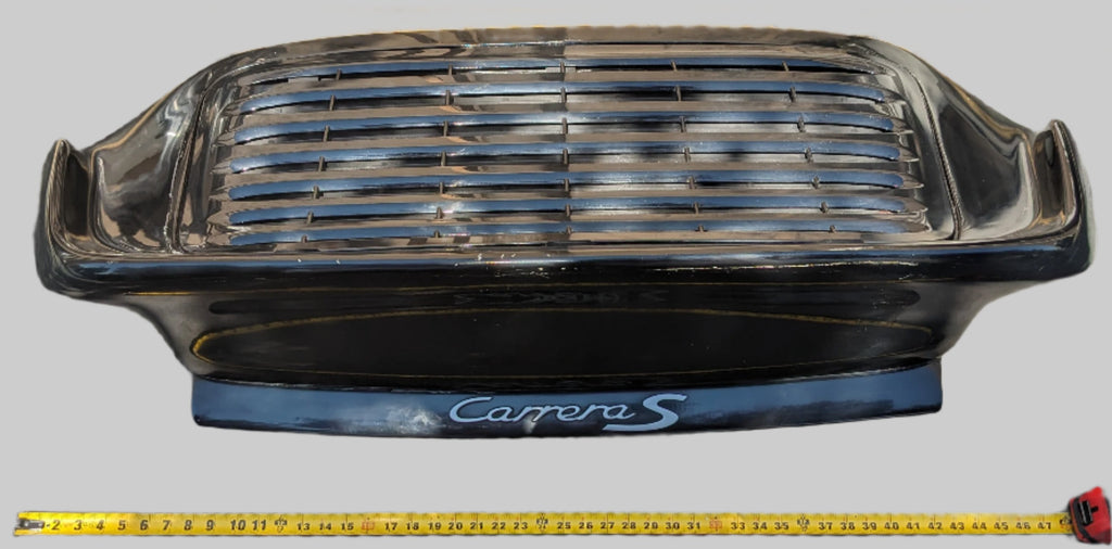DAMAGED PORSCHE REAR SPOILER WING & GRILLE ASSEMBLY BLACK FOR 95-98 993 USED B2