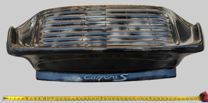 DAMAGED PORSCHE REAR SPOILER WING & GRILLE ASSEMBLY BLACK FOR 95-98 993 USED B2