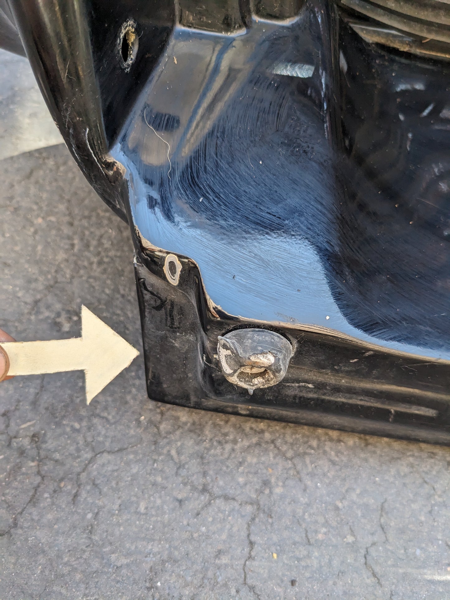 DAMAGED PORSCHE REAR SPOILER WING & GRILLE ASSEMBLY BLACK FOR 95-98 993 USED B2