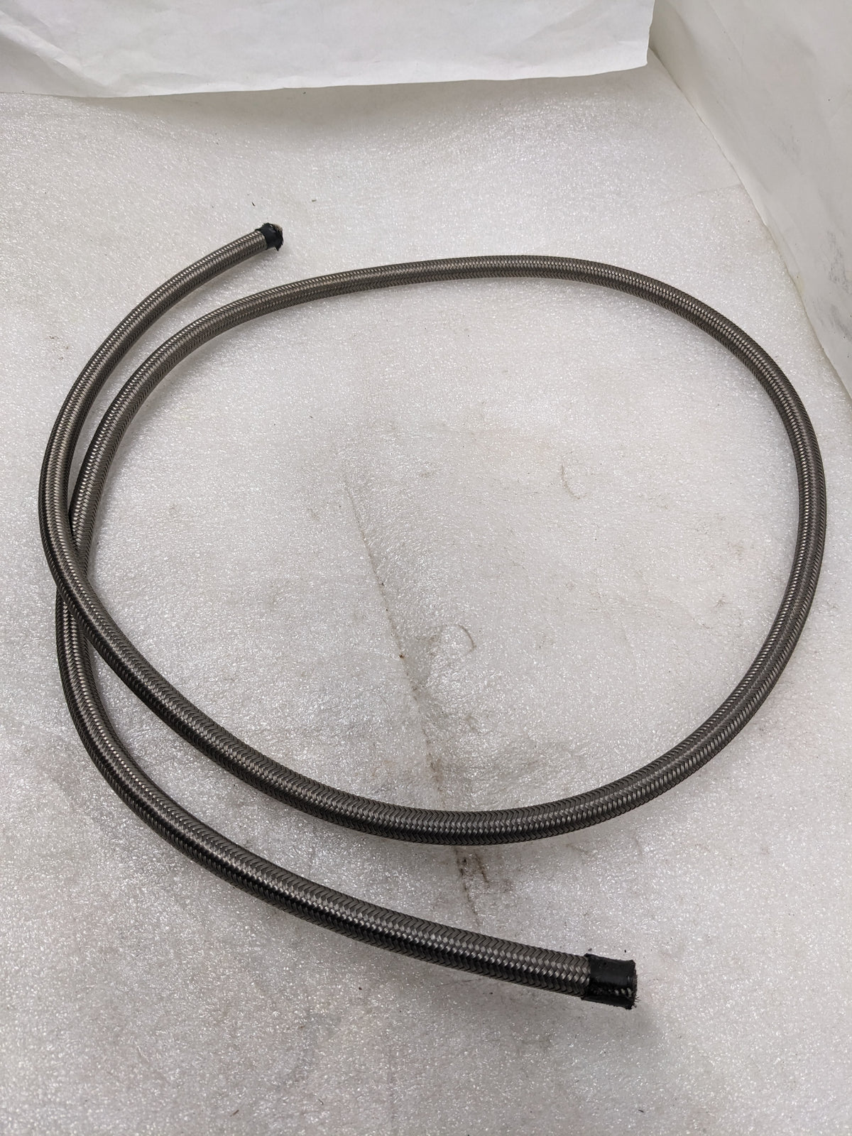 UNBRANDED STAINLESS STEEL BRAIDED 6' HOSE PTFE LINED 1/2" OD 3/8" ID NEW R3T3