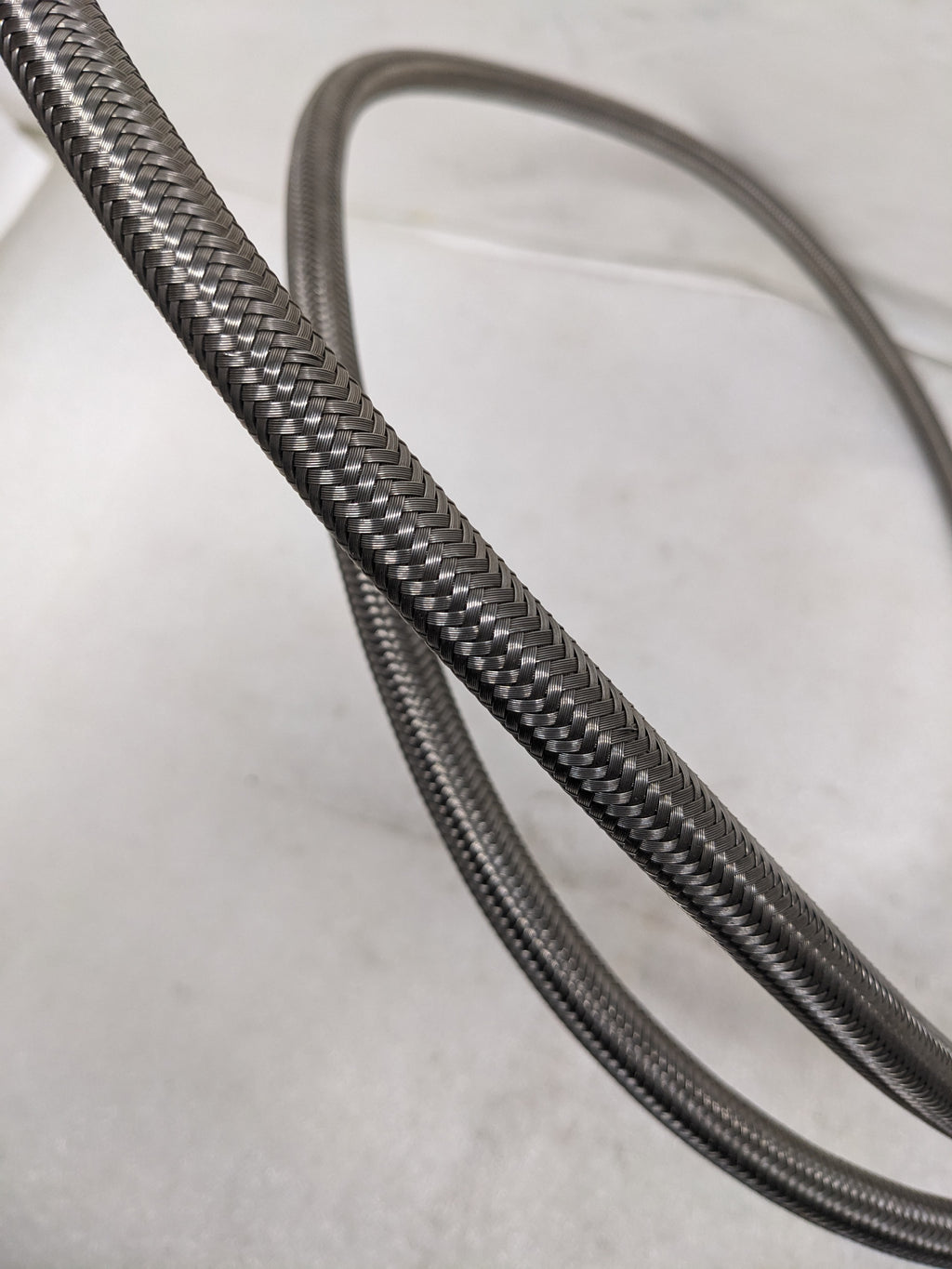 UNBRANDED STAINLESS STEEL BRAIDED 6' HOSE PTFE LINED 1/2" OD 3/8" ID NEW R3T3