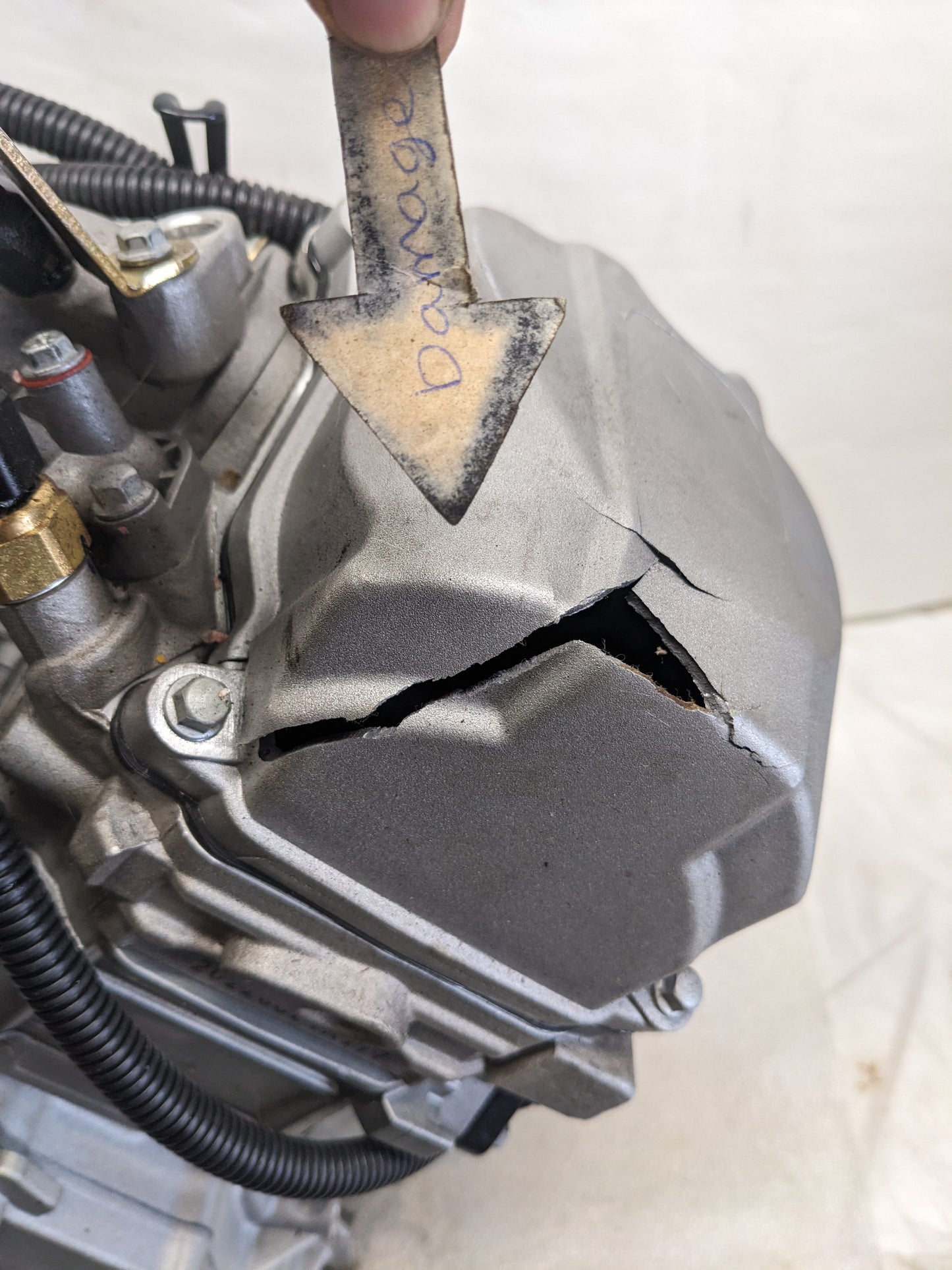 DAMAGED ODES 2V91MY-A ENGINE ASSEMBLY GASOLINE 800CC CM3 FOR UTV REMAN I2