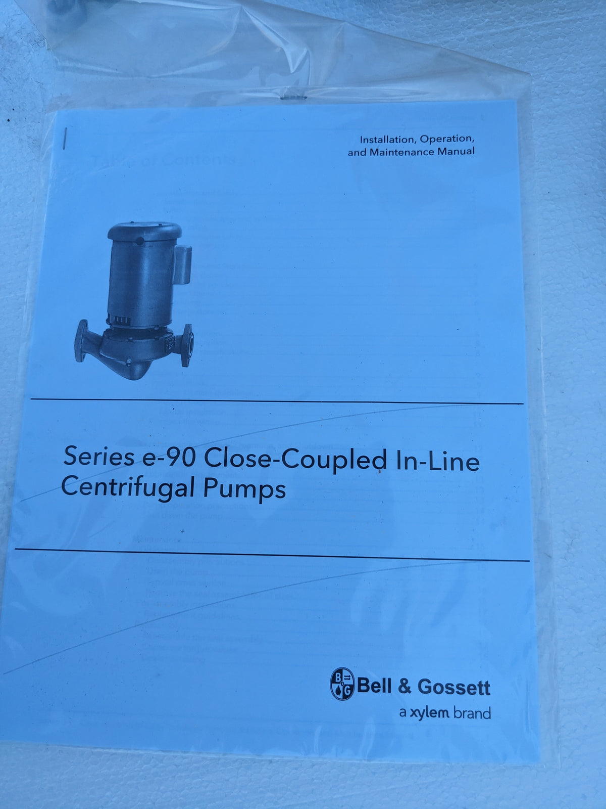 BELL & GOSSETT PUMP E-90 3AAB 4.875AB 1800HP NEW S-343
