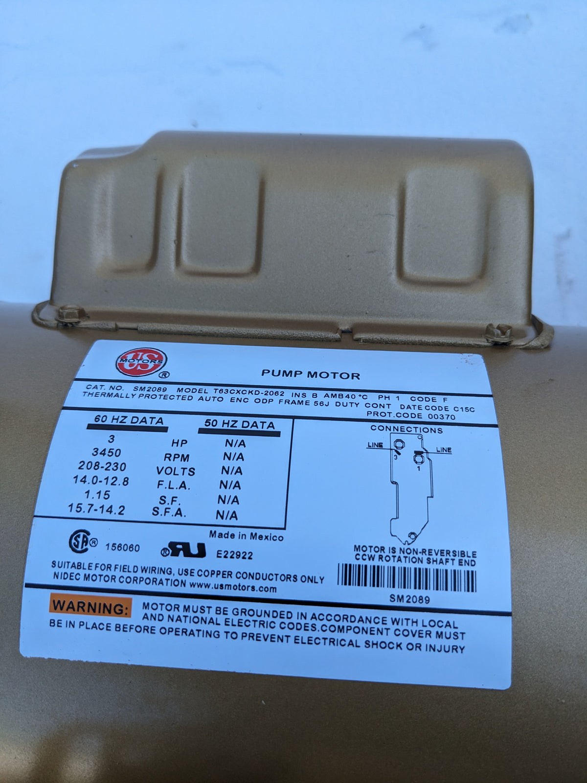 BELL & GOSSETT PUMP E-90 3AAB 3.5 AB 3600 HP 2 NEW S-343