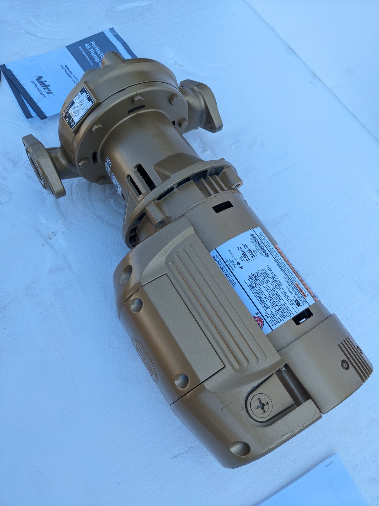 BELL & GOSSETT 1EF160LF PUMP E-60 1X5.25 BE652S-ECM NEW S-343