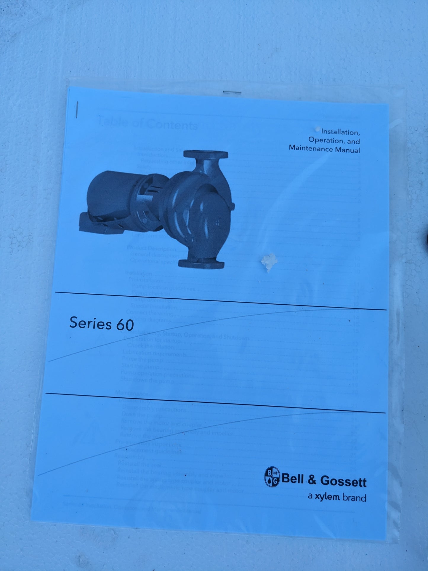 BELL & GOSSETT 172708LF SERIES 60 PUMP BF 1.25X5.25 1/3HP 115/230V NEW S-343