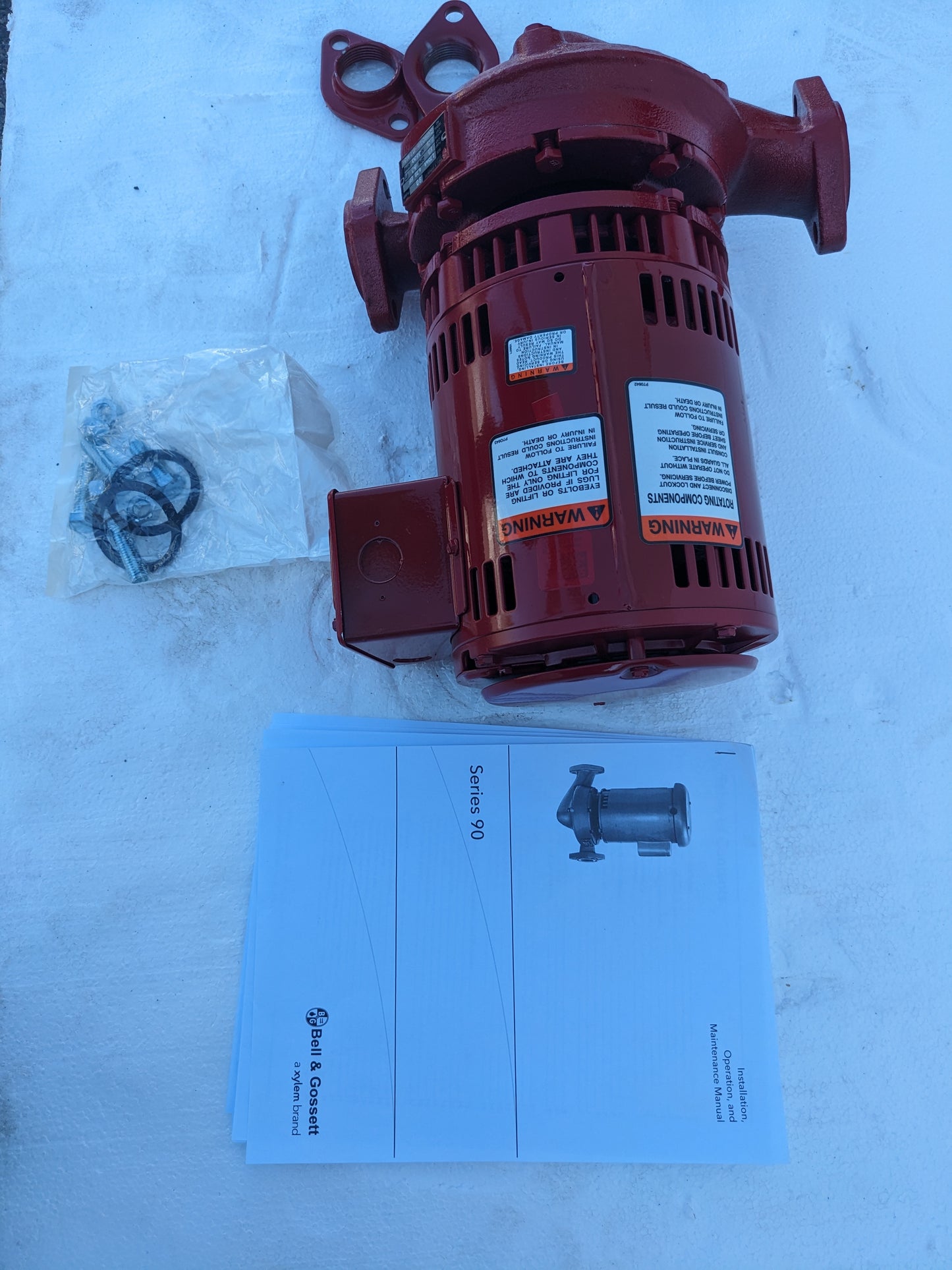BELL & GOSSETT SERIES 90 PUMP 1.25AA 4.25BF 15GPM 1.5HP 3600RPM 208-230/460V NEW S-343