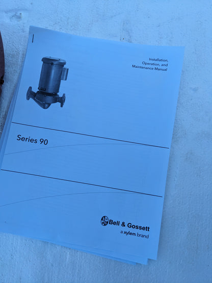 BELL & GOSSETT SERIES 90 PUMP 1.25AA 4.25BF 15GPM 1.5HP 3600RPM 208-230/460V NEW S-343