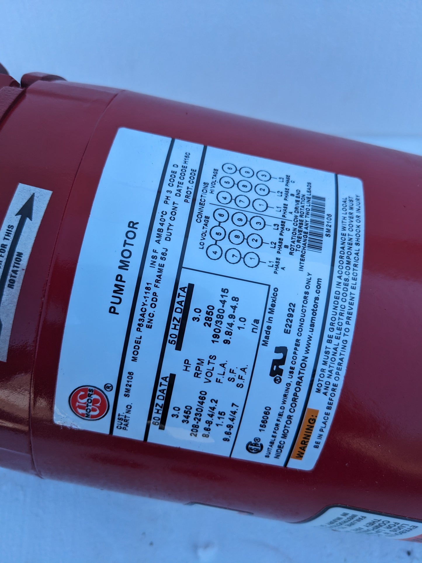 BELL & GOSSETT SERIES E90 CENTRIFUGAL PUMP 1.25AAB 3.625BF 1.5HP 3600RPM NEW S-343