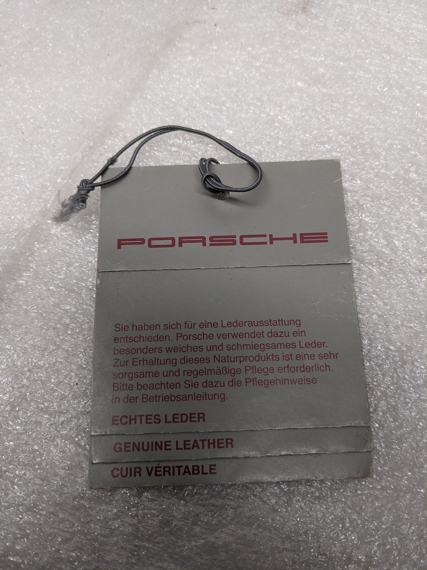 PORSCHE 944/944S/944 TURBO OWNER'S MANUAL RED W/ LEATHERETTE CASE USED R20T8