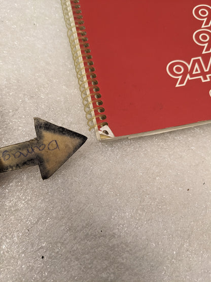 PORSCHE 944/944S/944 TURBO OWNER'S MANUAL RED W/ LEATHERETTE CASE USED R20T8