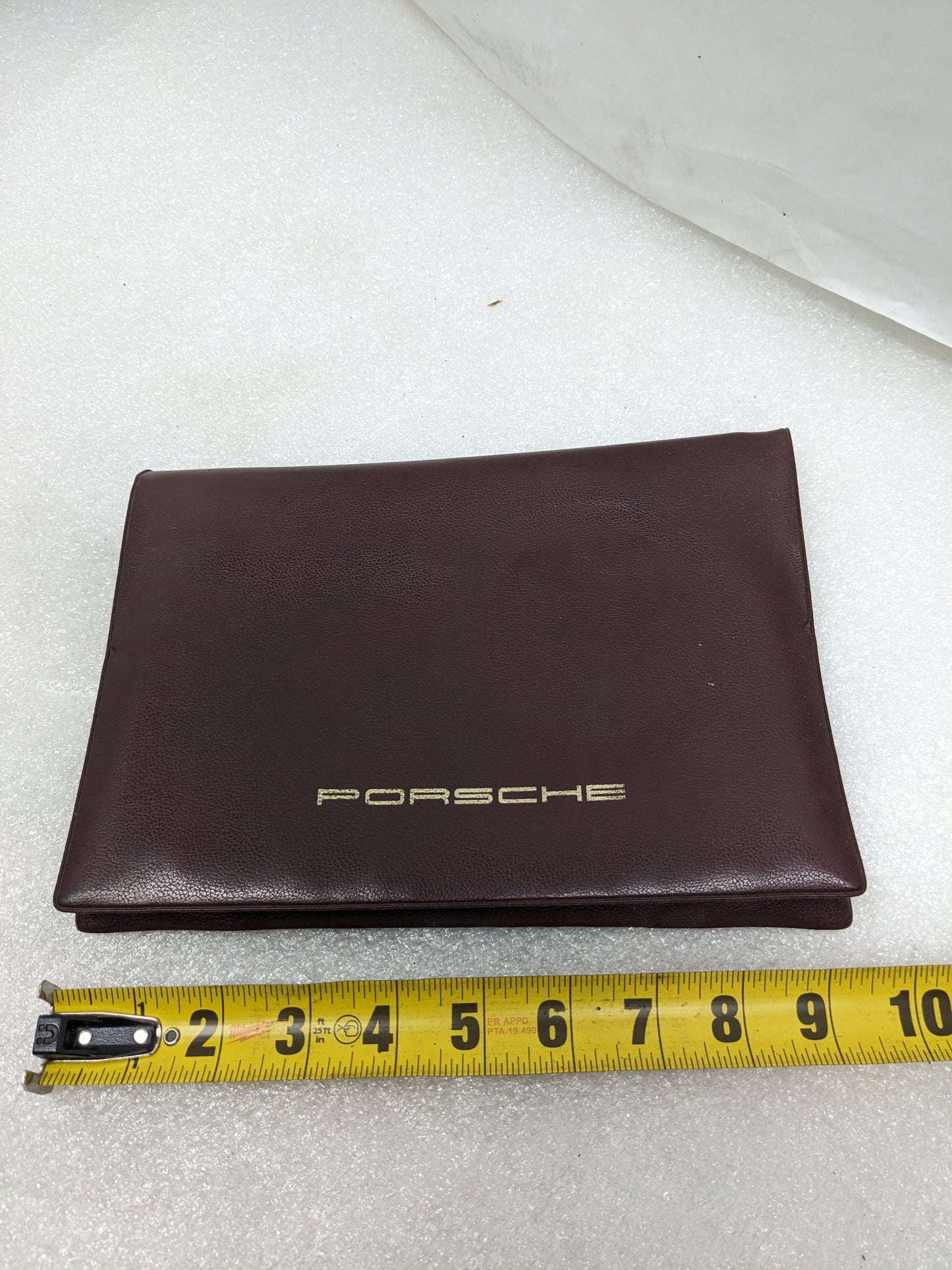 PORSCHE 944/944S/944 TURBO OWNER'S MANUAL RED W/ LEATHERETTE CASE USED R20T8