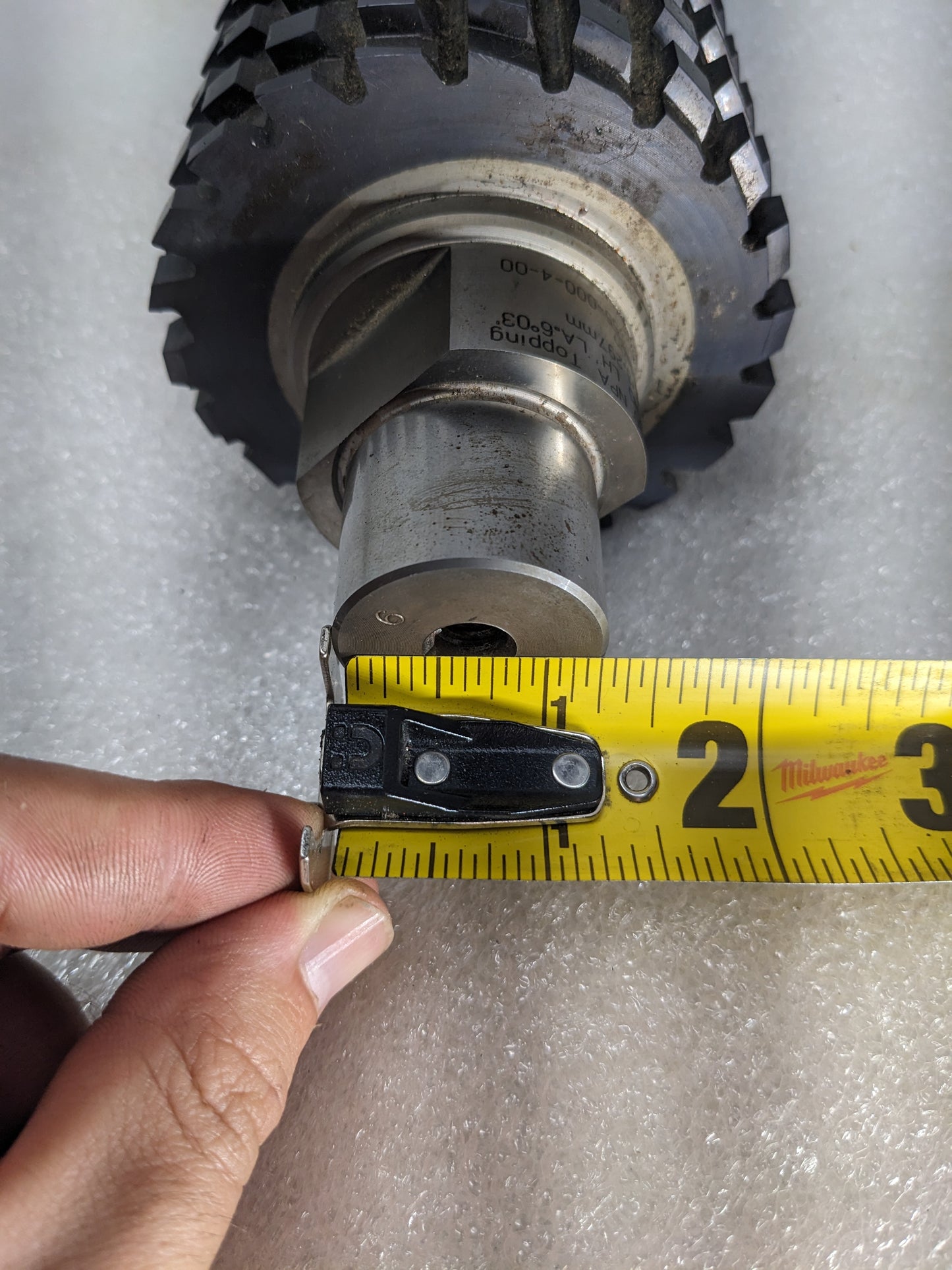 GLEASON ID-48555-000-4-00 LH GEAR HOB 3.5" DIA 11.5" OAL REX76 NEW R22