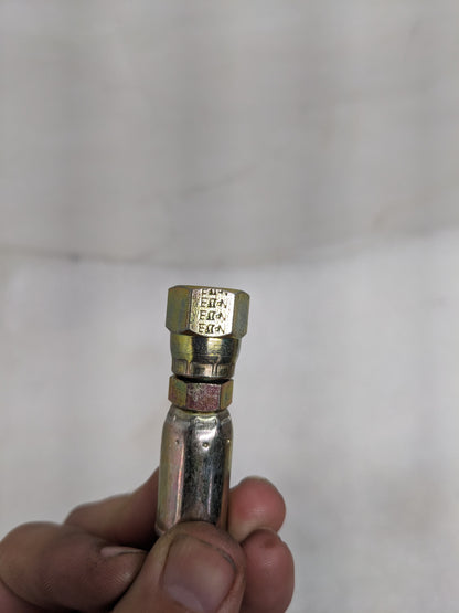 EATON 04E-604 STRAIGHT HYDRAULIC HOSE FITTING 1/4" HOSE DIAM 7/16-20 SAE NEW R13