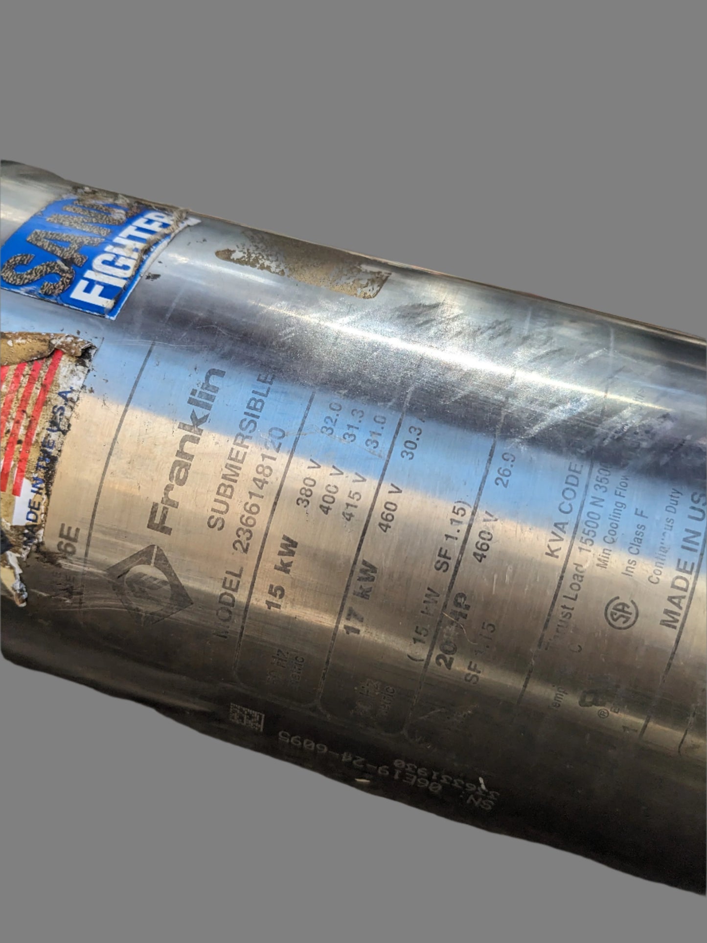 FRANKLIN ELECTRIC 2366148120 SAND FIGHTER MOTOR 20HP 460/380V 60/50HZ 3PH 3-WIRE NEW B3B2