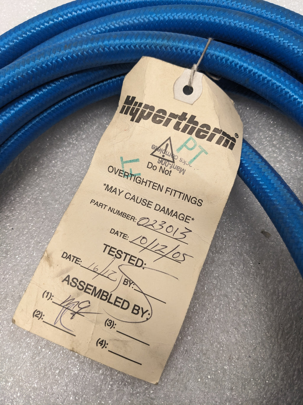 HYPERTHERM 023013 CABLE 25' WATER CLD TCH POWER NEW R28