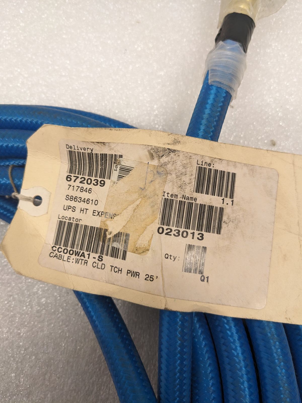 HYPERTHERM 023013 CABLE 25' WATER CLD TCH POWER NEW R28