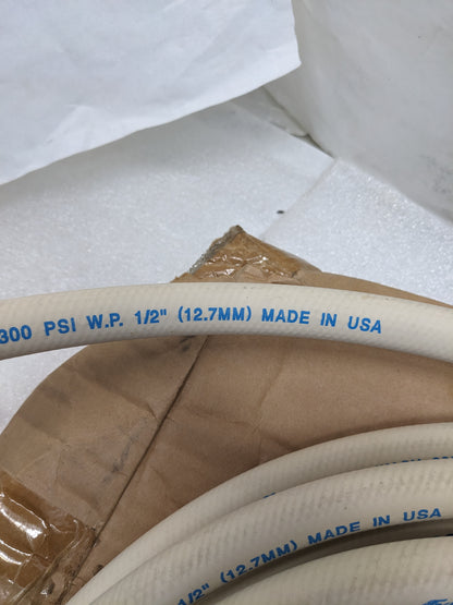GOODYEAR CR050-50MF-G SANI-WASH 50' HOSE 1/2" ID 300 PSI WHITE NEW R17