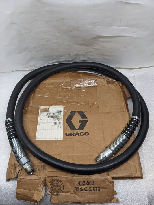 GRACO 217382 COUPLED 10' HOSE 3/4" ID 500 PSI WP NYLON NEW R17