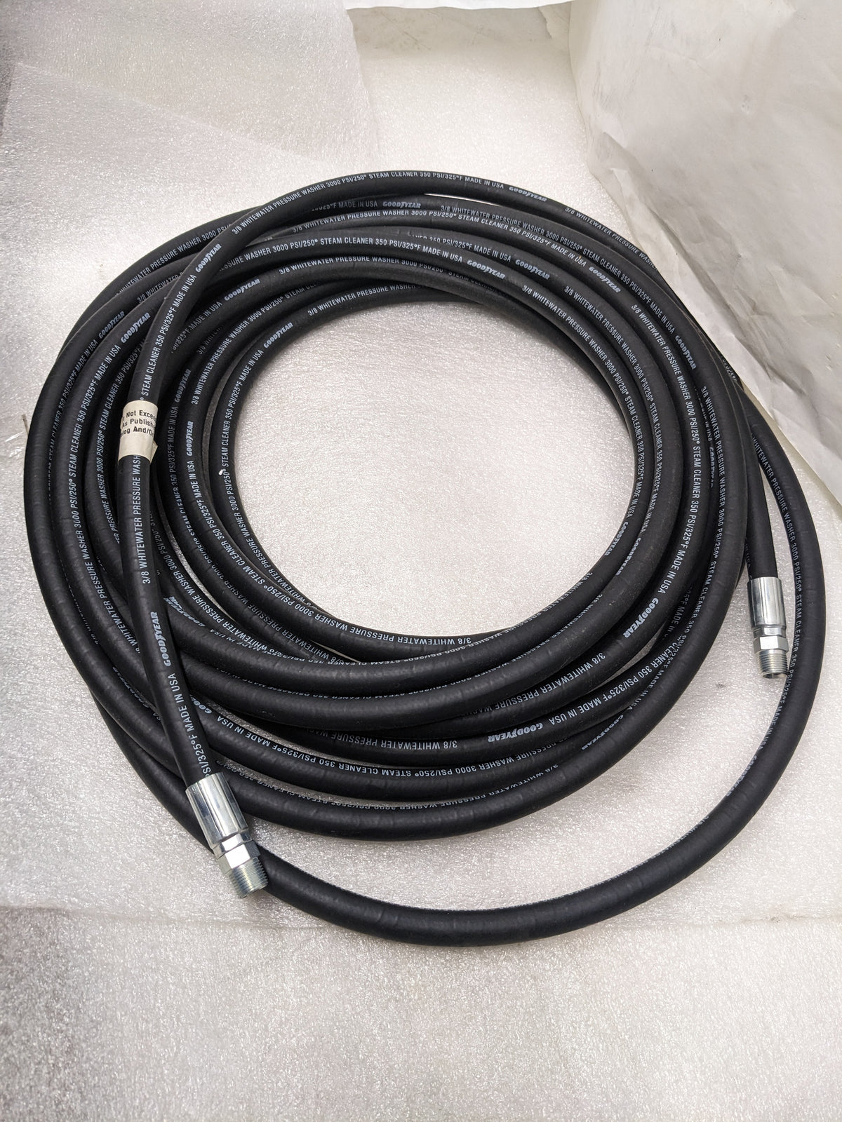 GOODYEAR 3/8"X50' WHITEWATER STEAM CLEANER HOSE 3000 PSI NEW R13