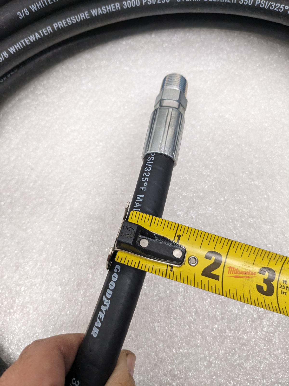 GOODYEAR 3/8"X50' WHITEWATER STEAM CLEANER HOSE 3000 PSI NEW R13