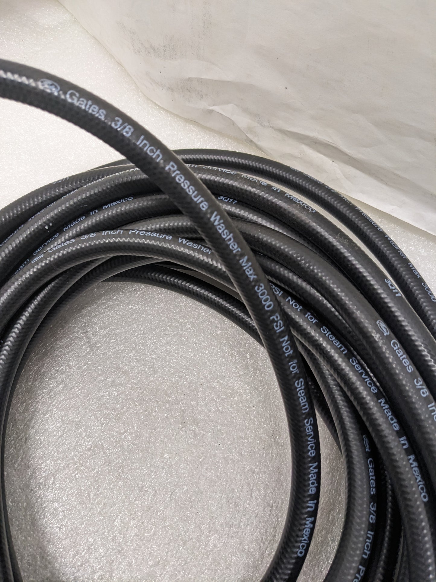 GATES PRESSURE WASHER HOSE 3/8"X40' 3000 PSI MAX NEW R12
