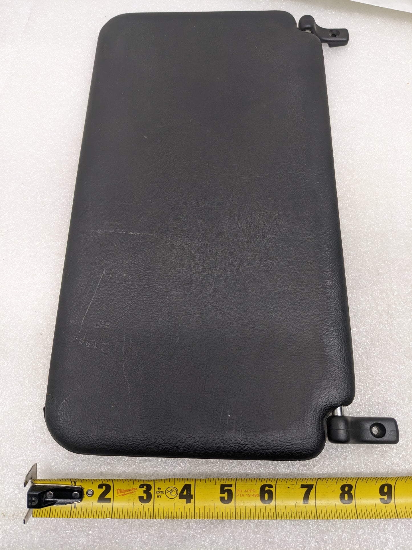 PORSCHE 92873103504 SUN VISOR BLACK LEATHERETTE FOR 89-91 928 USED R20T8