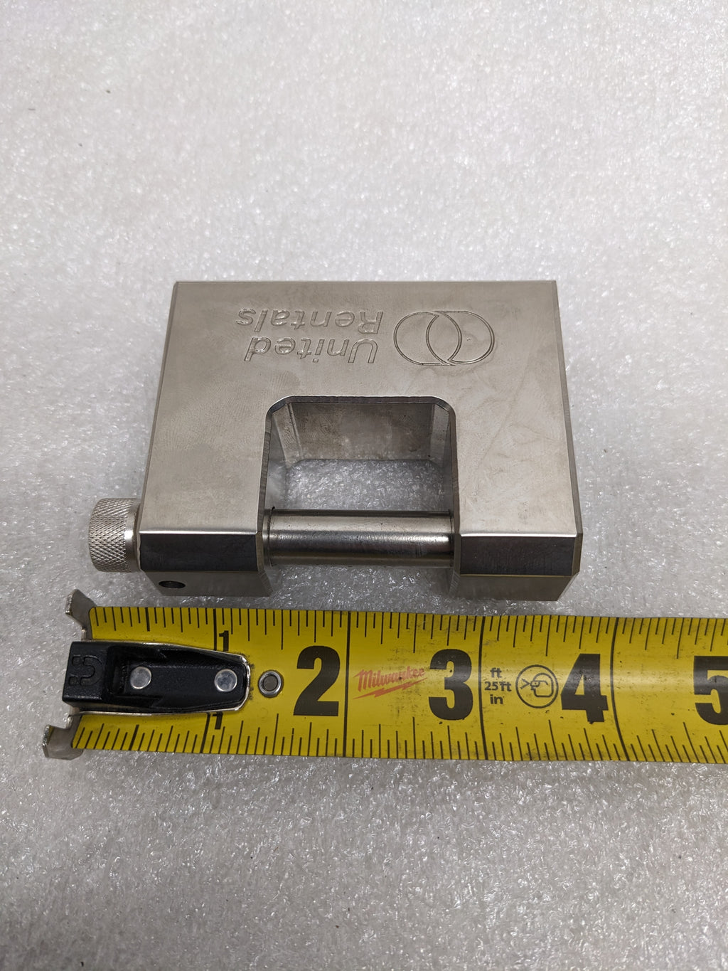 UNITED RENTALS KEYED UNIT LOCK (2-PACK) SILVER W/ 4 KEYS PER LOCK NEW R13
