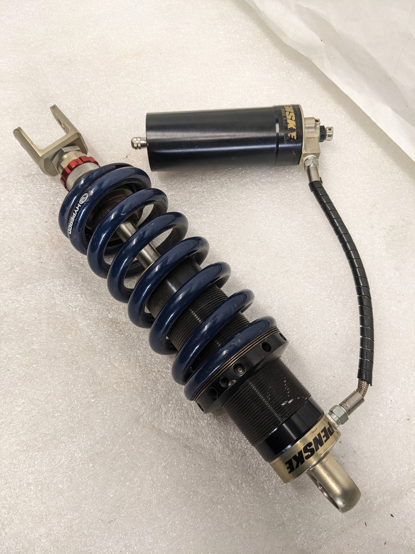 PENSKE 8983 ADJUSTABLE DRAG MOTORCYCLE SHOCK W/ REMOTE RESERVOIR NEW R9