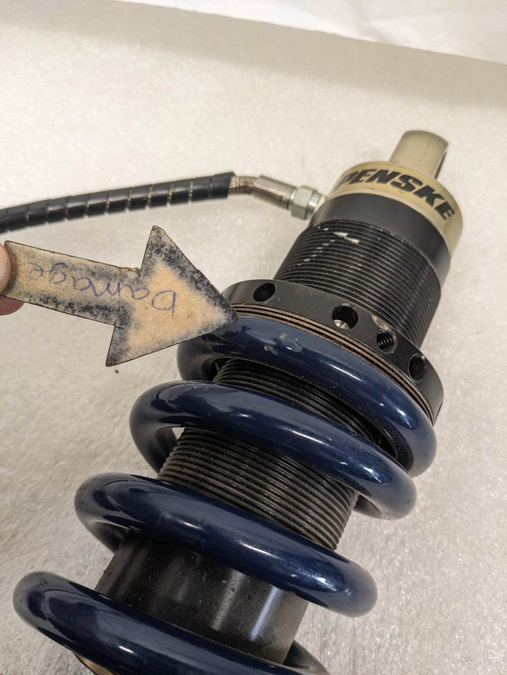 PENSKE 8983 ADJUSTABLE DRAG MOTORCYCLE SHOCK W/ REMOTE RESERVOIR NEW R9