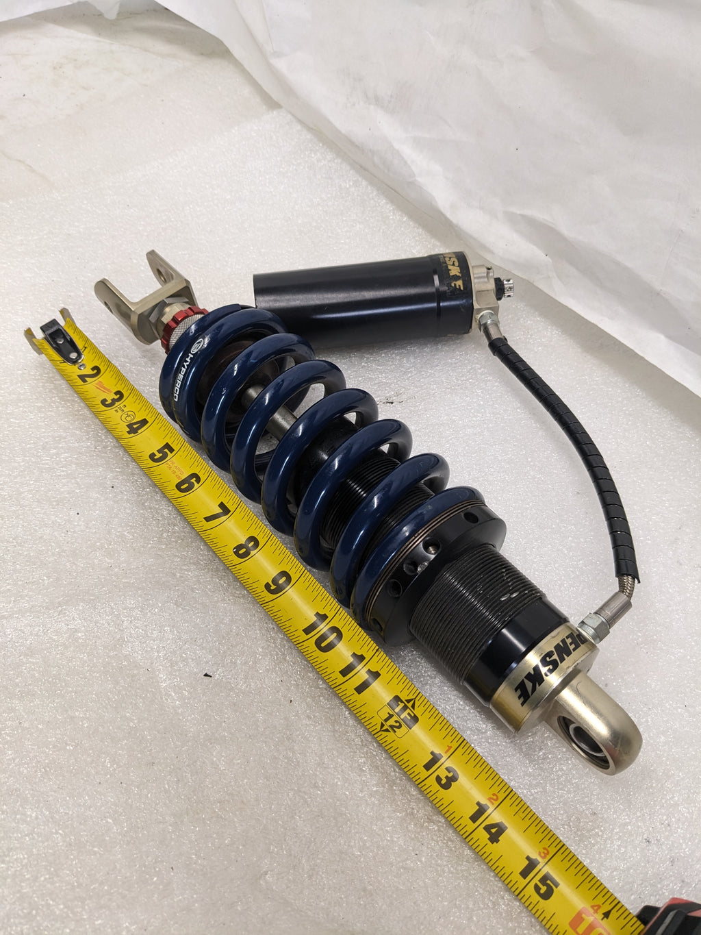 PENSKE 8983 ADJUSTABLE DRAG MOTORCYCLE SHOCK W/ REMOTE RESERVOIR NEW R9