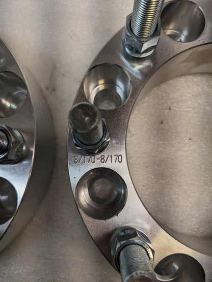 UNBRANDED WHEEL SPACER 8X170 2"THICK 14X2 STUDS (PAIR) NEW R6TB