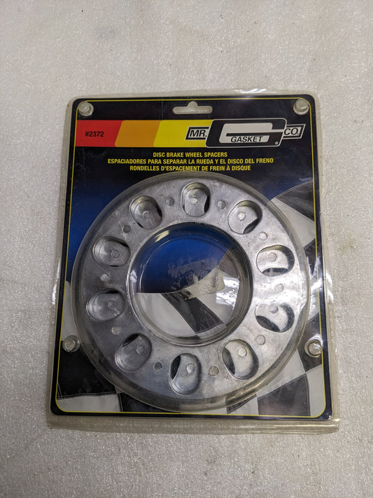 MR. GASKET 2372 DISC BRAKE WHEEL SPACER 5 BOLT 7/16" SET OF 2 NEW R6TE