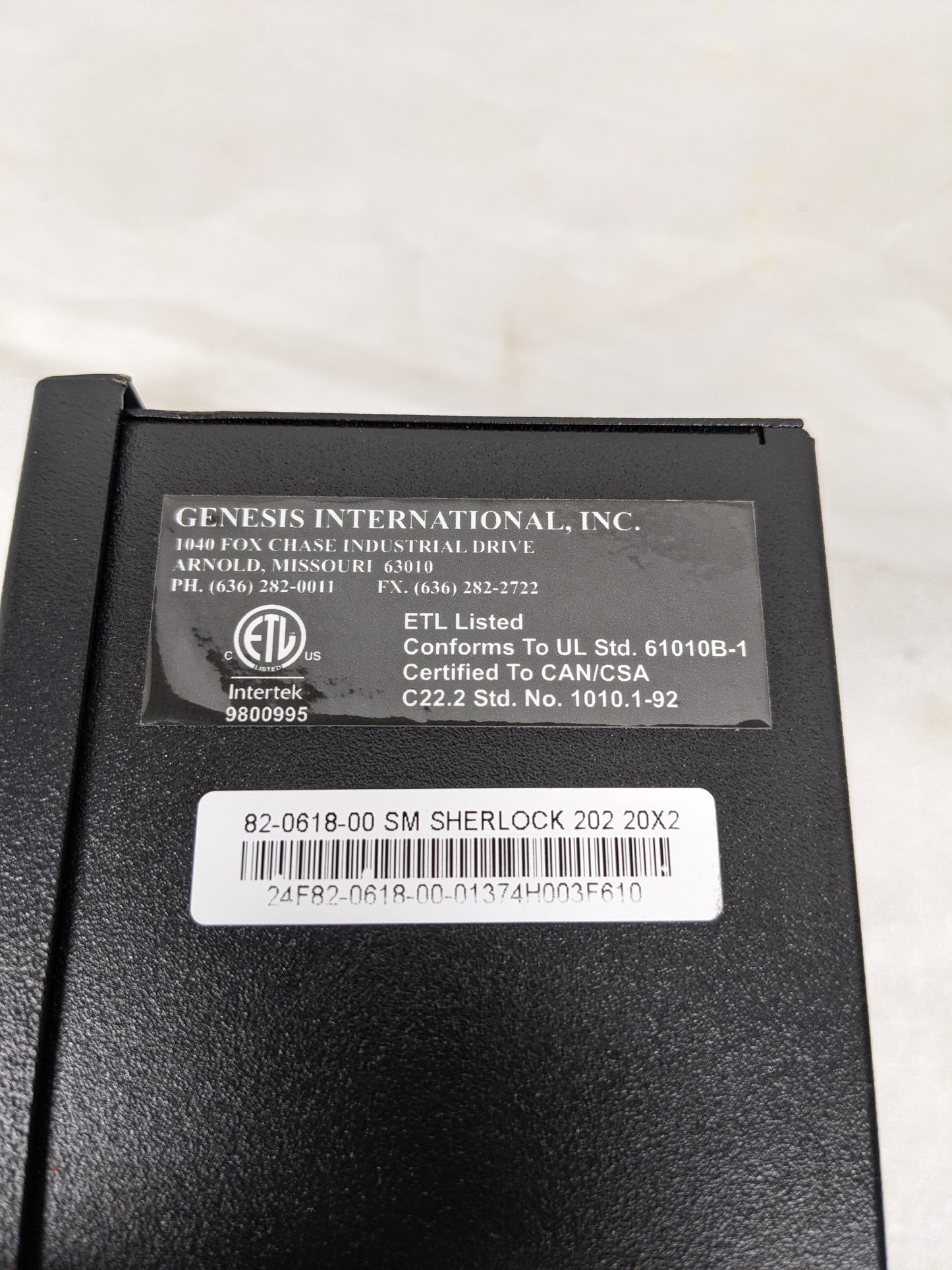 GENESIS INTERNATIONAL 82-0618-00 SHERLOCK REFRIGERANT GAS MONITORING SYSTEM NEW R30