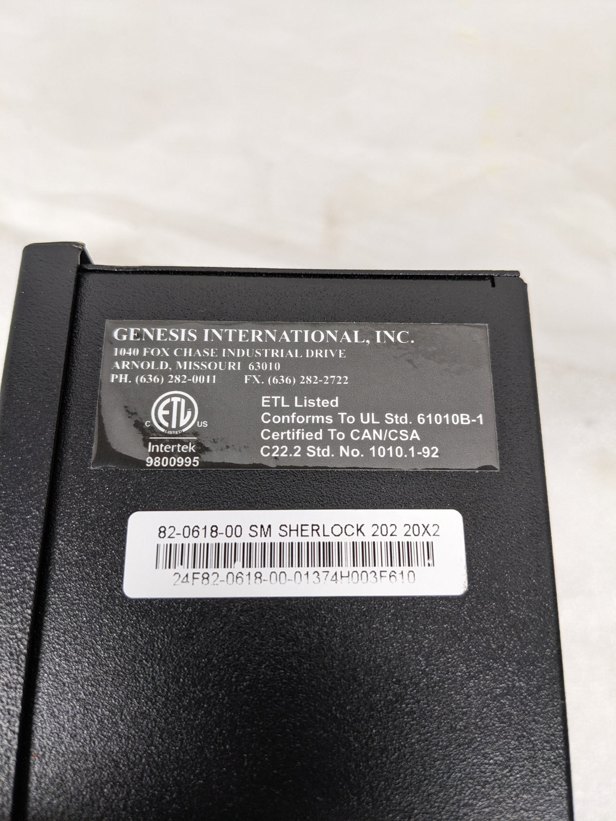 GENESIS INTERNATIONAL 82-0618-00 SHERLOCK REFRIGERANT GAS MONITORING SYSTEM NEW R30