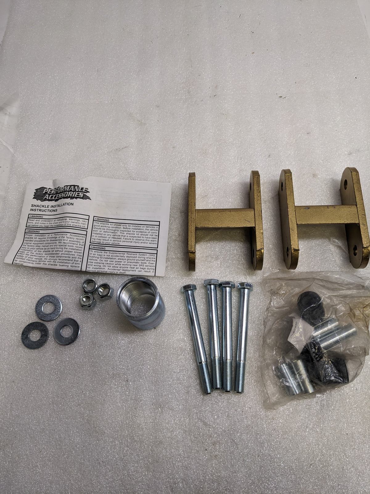 PERFORMANCE ACCESSORIES 0274 REAR LIFT SHACKLE 3/8" FOR 1976-1988 JEEP CJ/SCRAMBLER NEW R16