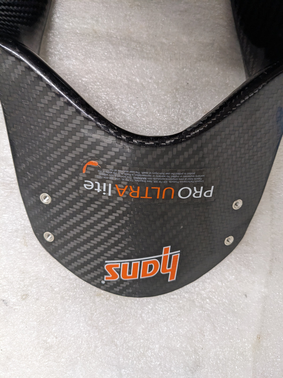 HANS DK1423631FIASFI PRO ULTRA LITE HEAD RESTRAINT MEDIUM 20 DEGREES NEW SR