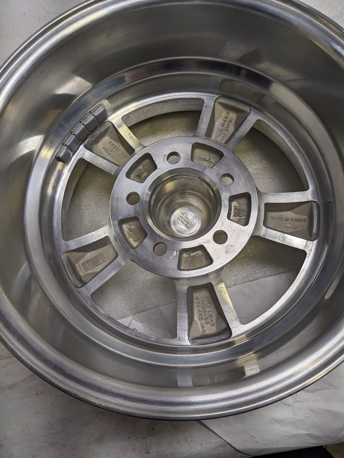 AMERICAN RACING VN6155863 VN615 15X8 5X120.65 00MM OFFSET CHROME WHEEL NEW B2