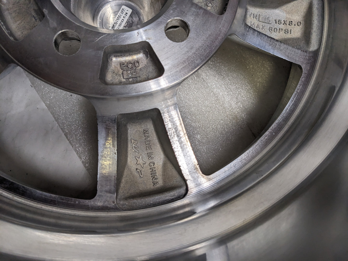 AMERICAN RACING VN6155863 VN615 15X8 5X120.65 00MM OFFSET CHROME WHEEL NEW B2